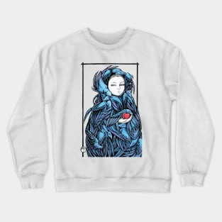 The Raven Girl Crewneck Sweatshirt